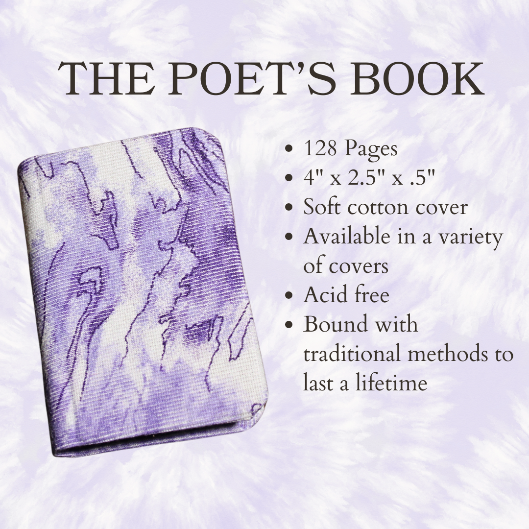 Purple Tie Dye Poet's Book